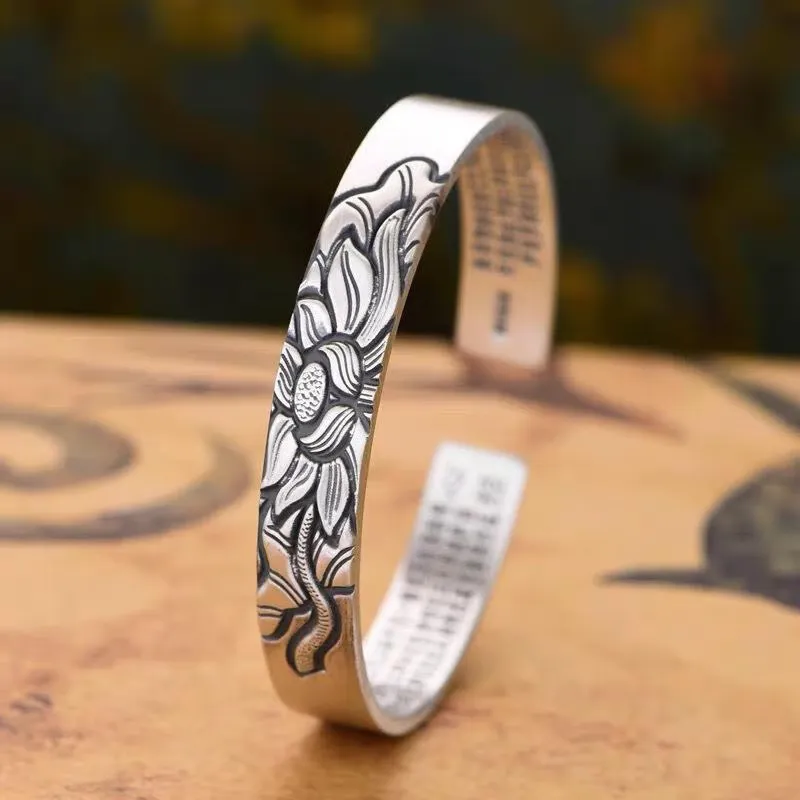 FUYUFU 999 Fine Silver Bangles Women's-2