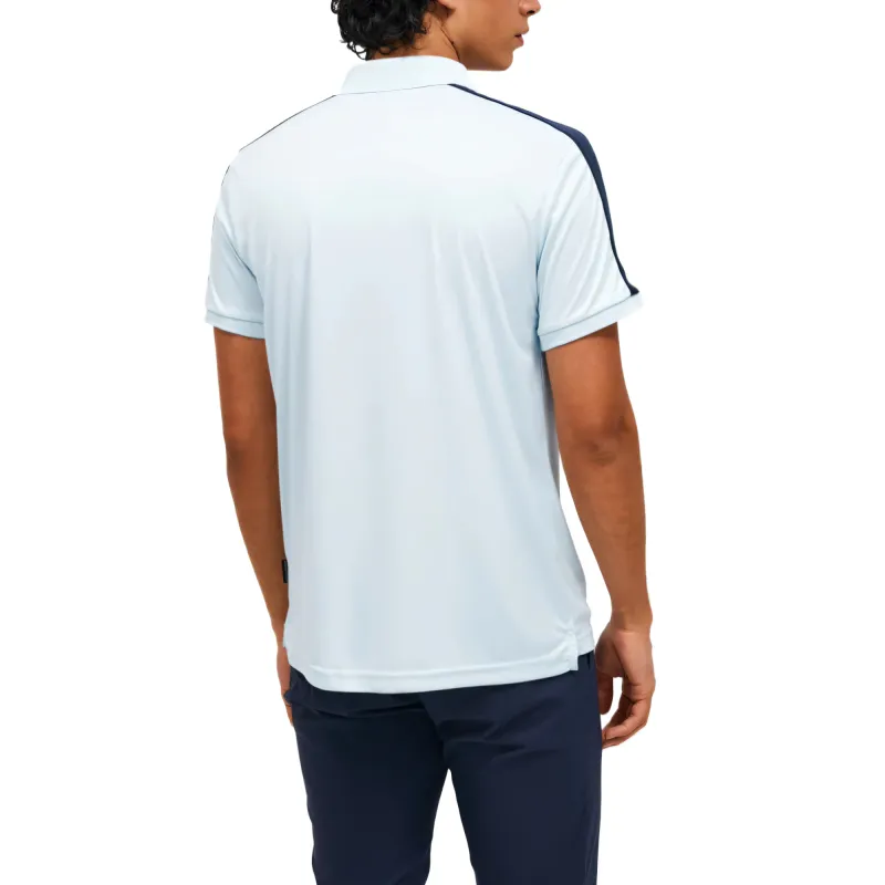 PEAK PERFORMANCE Polo Shirt Men's Misty Blue/Misty Red Shadow Blue-3