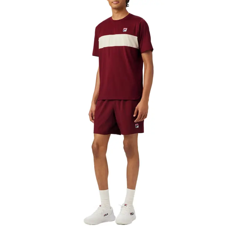 FILA Tennis Essentials Short Sleeve Crew T Shirt Men's Danxia Red 948-3