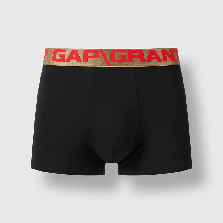 GXG Boxer Shorts Men's 3 Pack Black Red-2