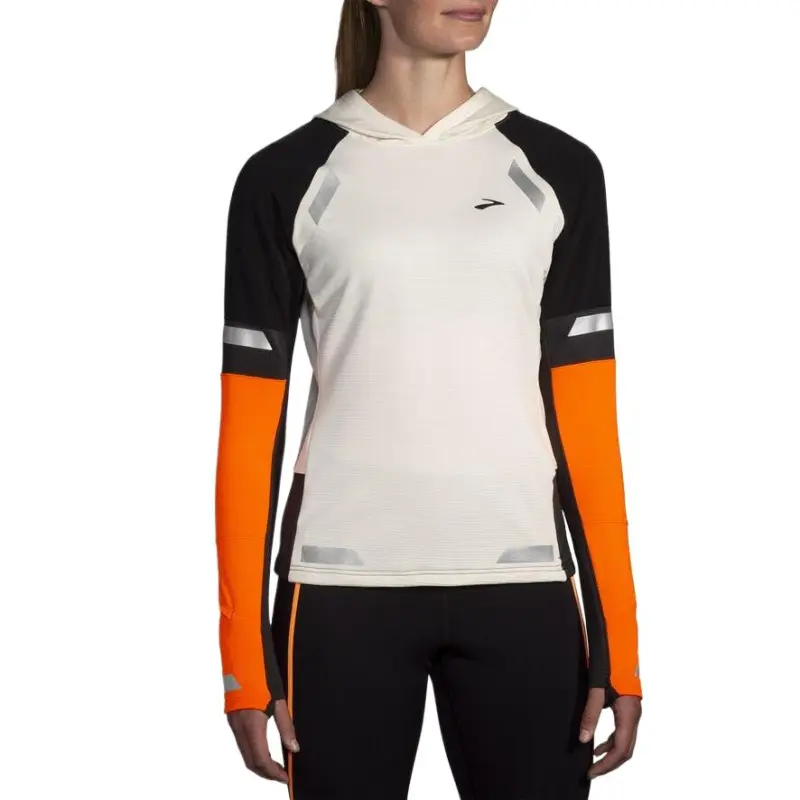 Brooks Run Visible Thermal Sweatshirt Women's White-1