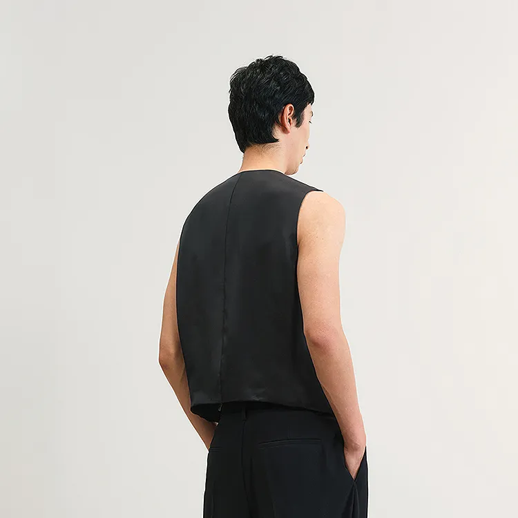 CROQUIS Vest Men's 001 Jet Black-3