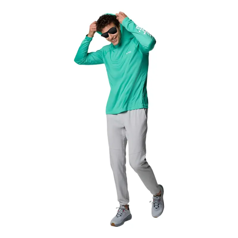 Columbia PFG Terminal Tackle Sweatshirt Men's Enamel Green-3
