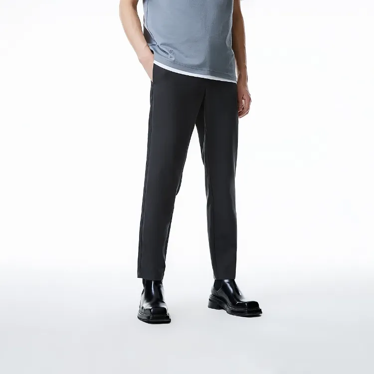 JACK&JONES Casual Pants Men Black Sand Color-2