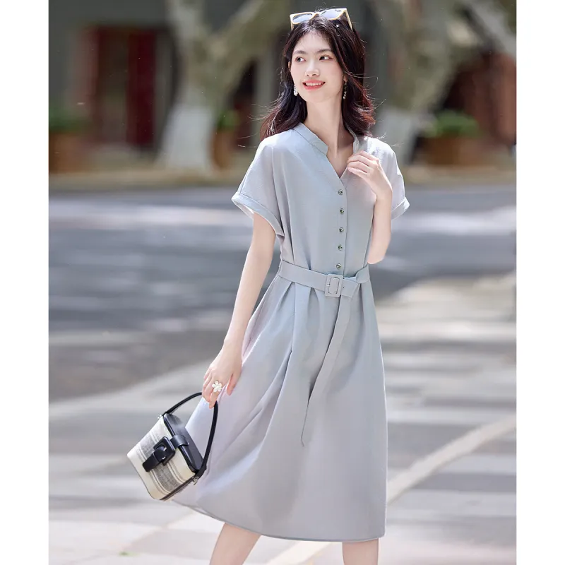 Still Quiet Short Sleeved Dress Women's-6