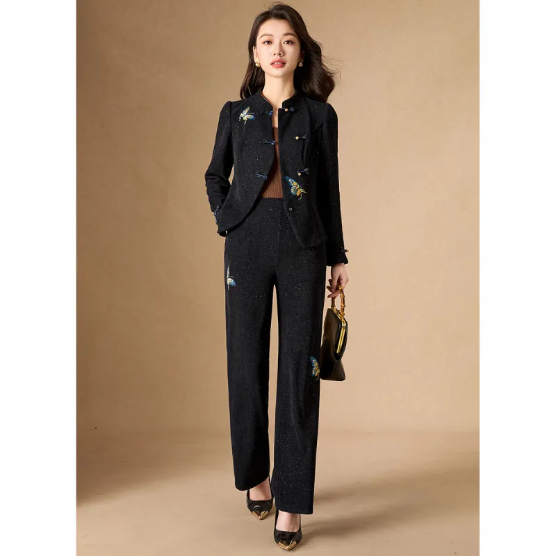 Mylan Casual Suit Slim Fit Women's Navy Blue-5