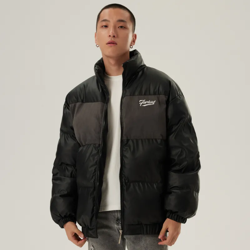 FORHUG Puffer Jacket Unisex Black-3