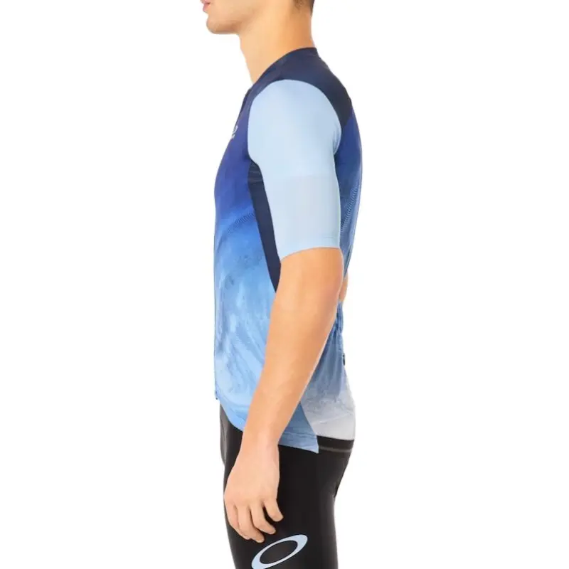Oakley Endurance Dazzle Camo Cycling Clothing Men's Gradient Swirl Blue/Light Blue-5