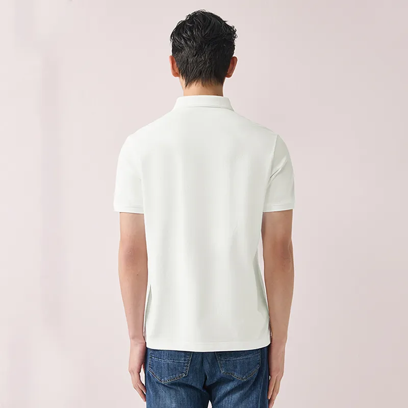 HLA Polo Shirts Men Raw White H5-2
