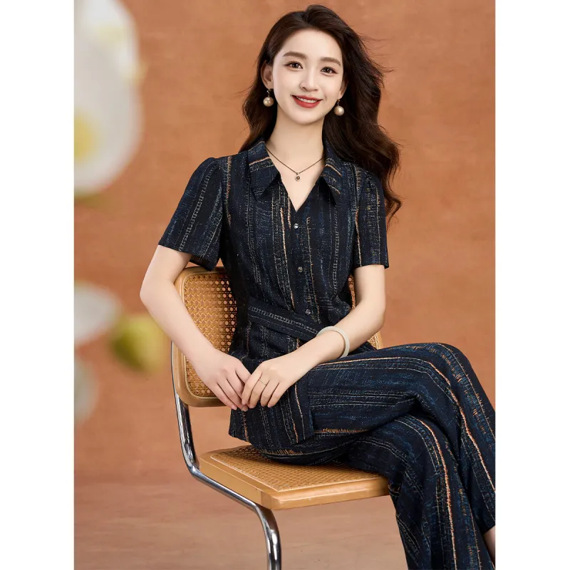 Mylan Casual Suits Women's Navy Blue Collection Brand, Stay Updated With Activity Alerts-3