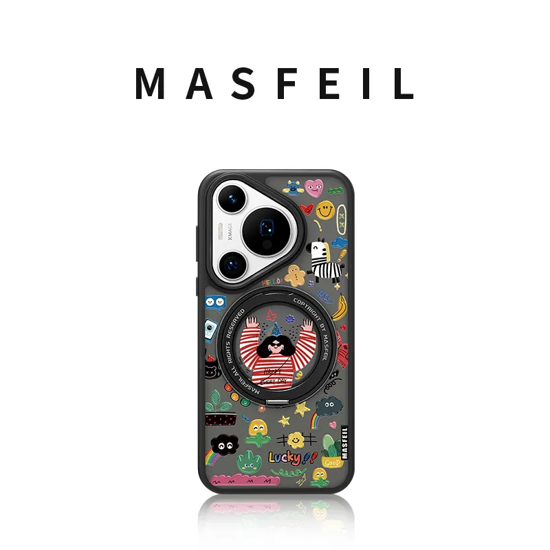 Marsfield Acrylic Material Skin Friendly 360 Rotating Pivot Case Phone Cases Compatible With Huawei P70-1