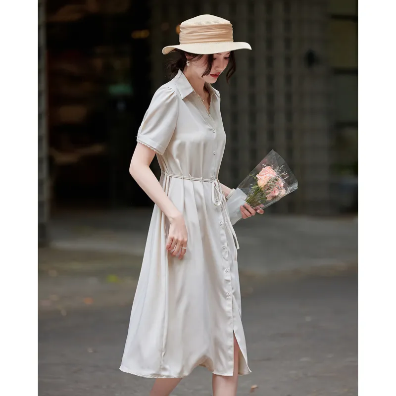 TERRE BLEUE Short Sleeved Dress Women's-3