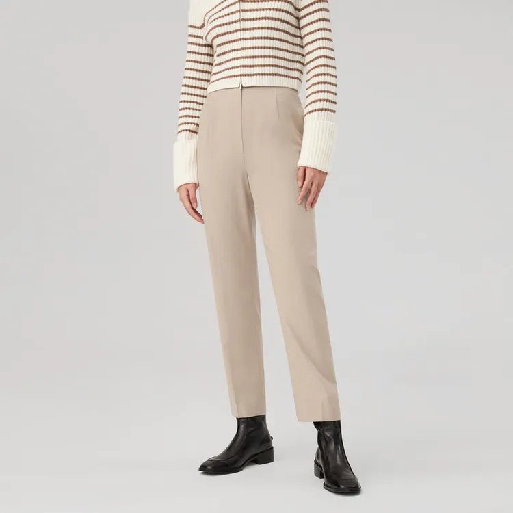 OVV Suit Trousers Women's Oats Solid Color A8-2