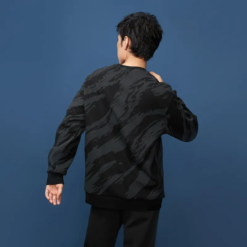 HLA JEANS Sweatshirts Men Black Pattern 13-3