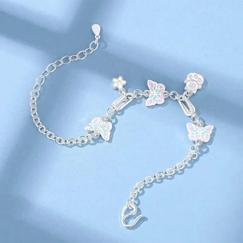 JINJI Foot Silver 990 Bracelets Women's-2