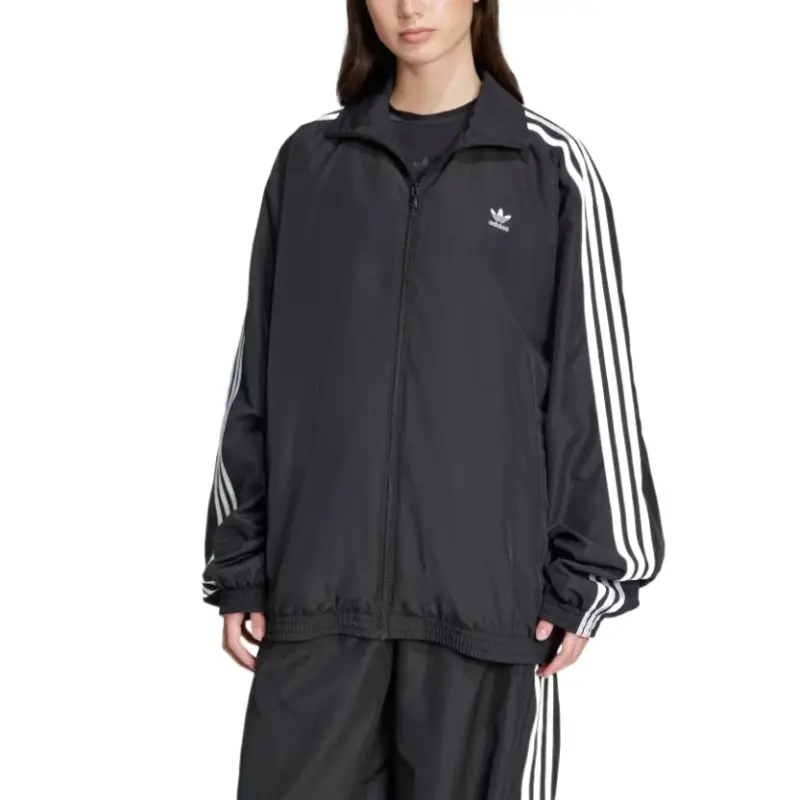 Adidas Women's Adilenium Season 3 Oversized Track Top Black-1