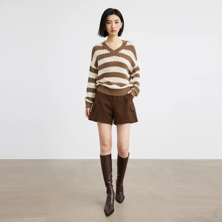 SHUIYUNJIAN Knitwear Women's Coffee Pack-4