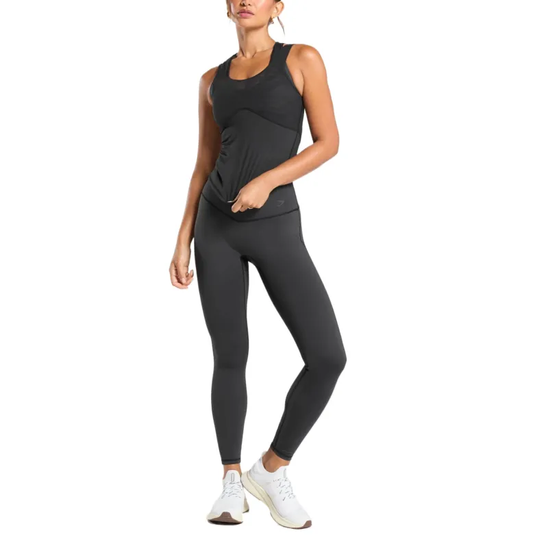 GYMSHARK Yoga Tank Top Women's Black-3