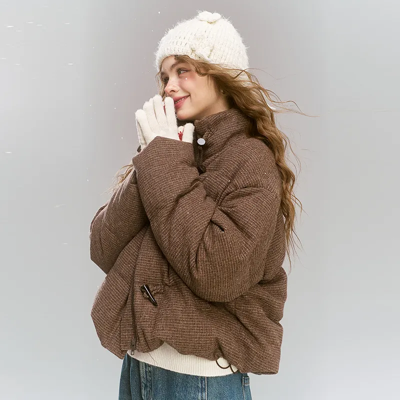 ELF SACK Down Jackets Women's Vintage Cold Coffee-4