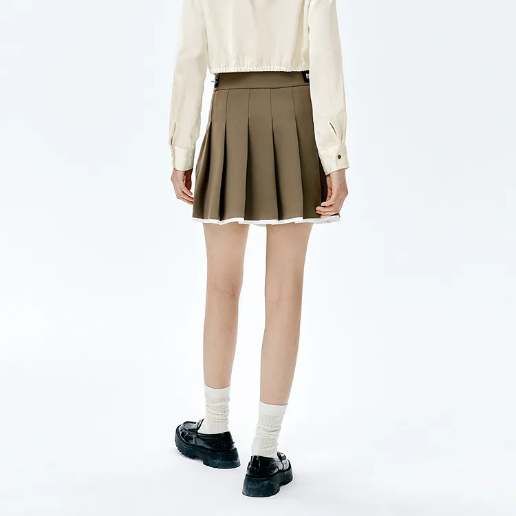 PEACEBIRD Casual Short Skirts Women's-4