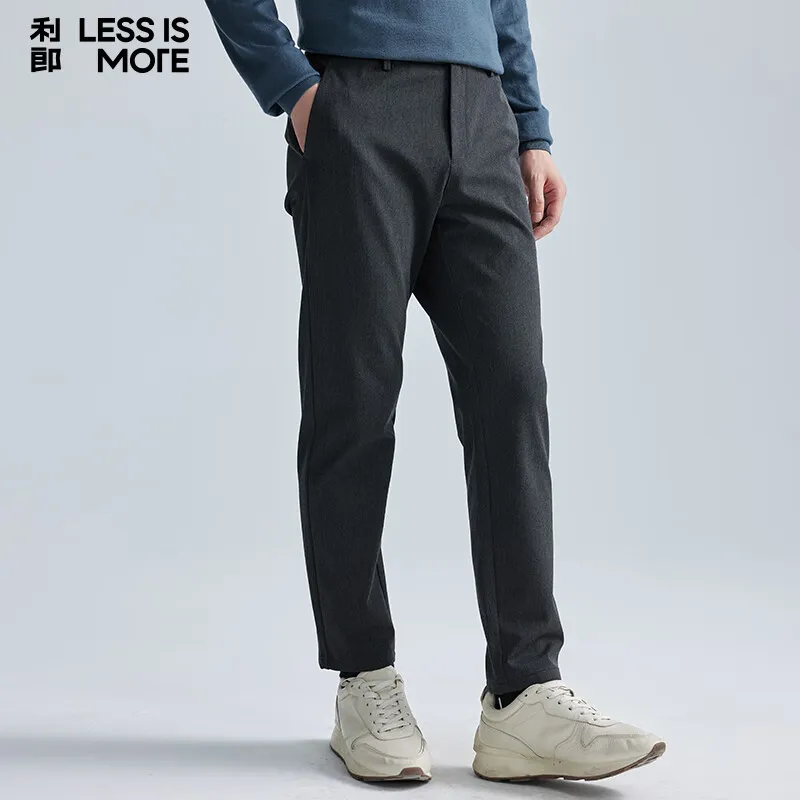 LESS IS MORE Casual Pants Men's Dark Gray-3