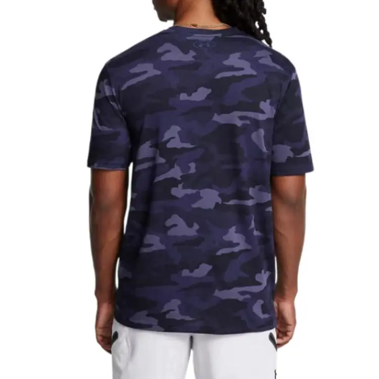 Under Armour Performance CottonCollegiate Camo T Shirt Men's Purple-3