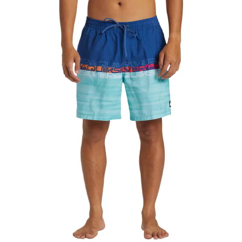 Quiksilver Everyday Wordblock Volley Swimming Shorts Men's Blue-2