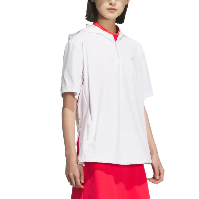 Adidas Adizero Drop Shoulder Sleeve T Shirt Women's White-3