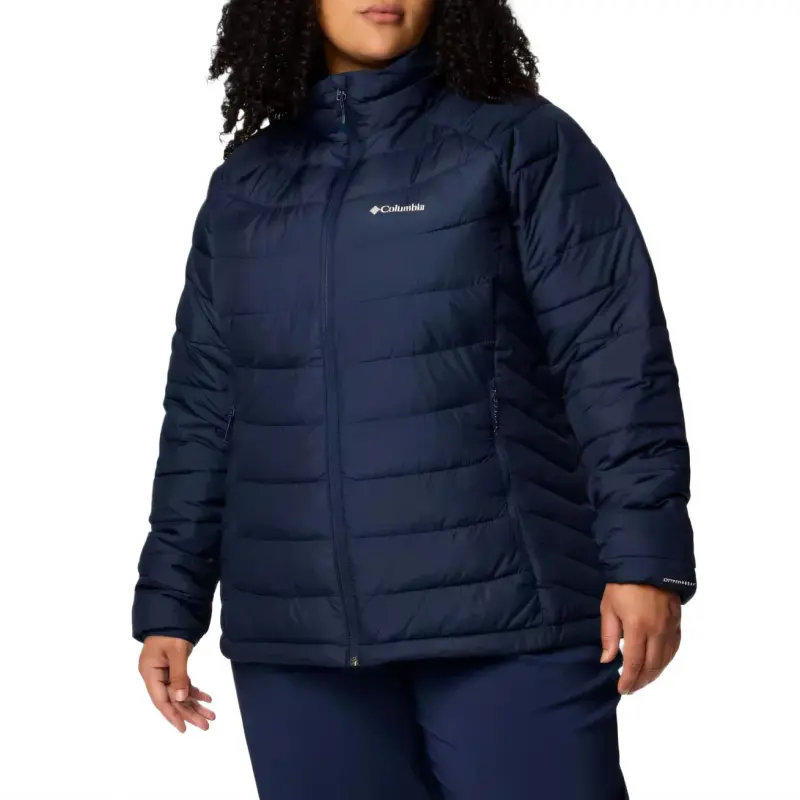 Columbia Powder Lite 2Omni-Heat Omni-Shield Thermarator Jackets Coats Women's Marine Blue-2