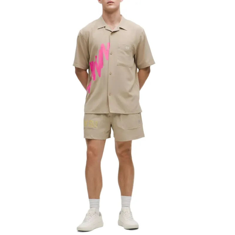 Lululemon Bowline Graphic Pride Casual Shorts Men's Oak-2