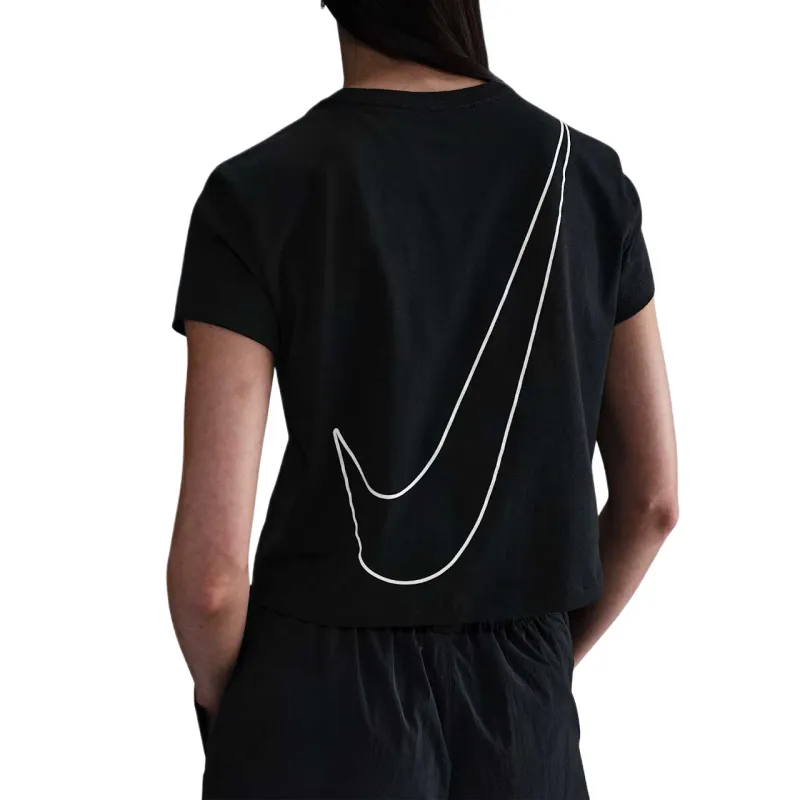 Nike Sportswear Club Women's Short Sleeve Cropped Graphic T Shirt-1
