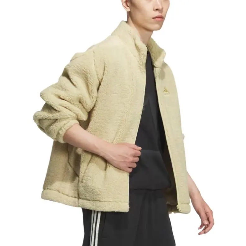 Adidas Warm Jackets Coats Men's Beige-3