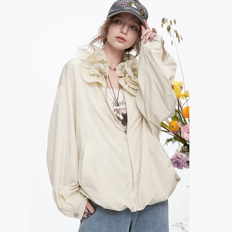 ELF SACK Cropped Coats Women's-3
