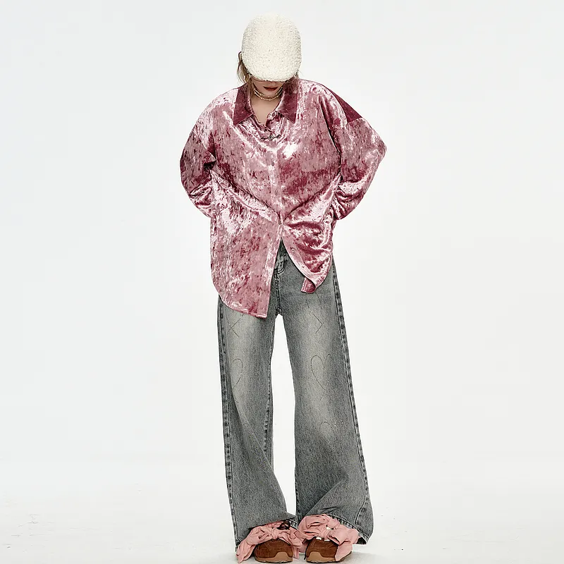 ELF SACK x MAOHELAOSHU Shirt Women's Plum Pink-4