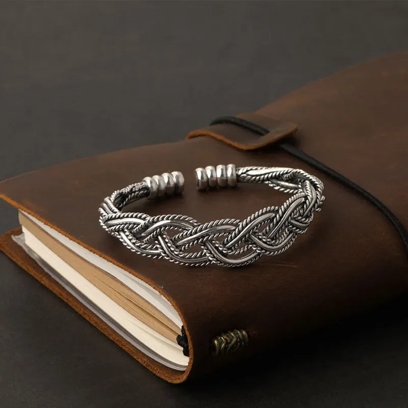 FUYUFU S 999 Fine Silver Sterling Silver Bracelets Unisex-1