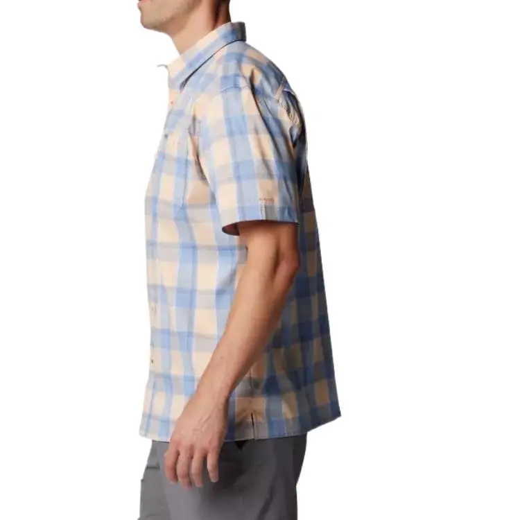 Columbia PFG Super Slack Tide Shirt Men's Blue Bell Gradient Plaid-2