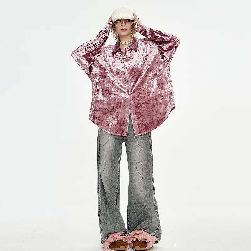 ELF SACK x MAOHELAOSHU Shirt Women's Plum Pink-5