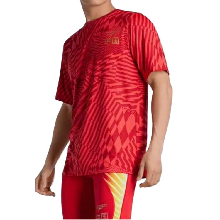 Speedo T Shirts Unisex Red-2