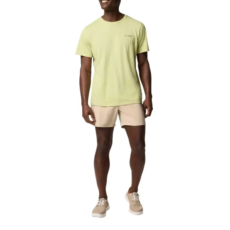 Columbia PFG Uncharted Fishing Collection T-Shirt Men's Pear Heather-3