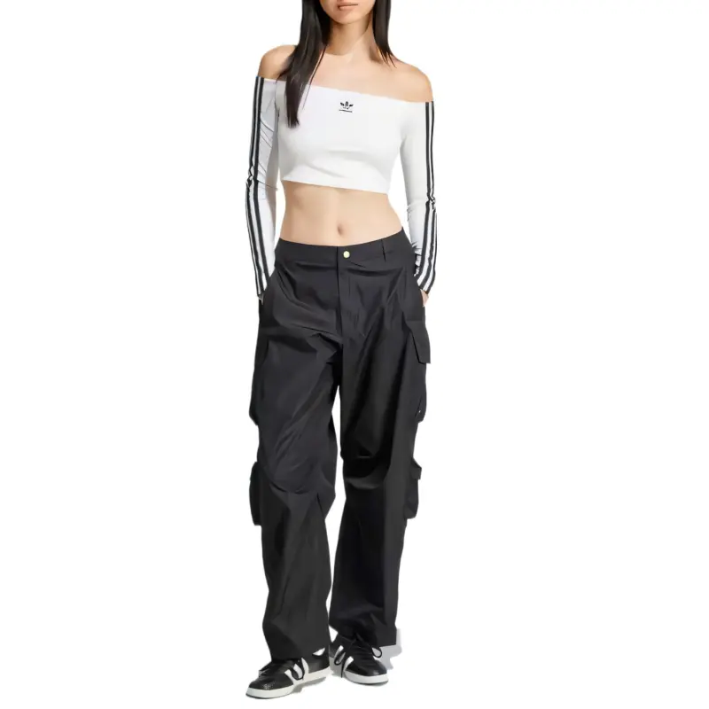 Adidas Originals Adicolor Off Shoulder Long Sleeve Top-3