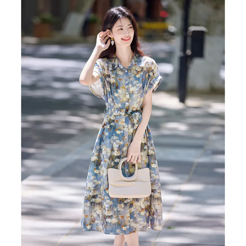 Still Quiet Short Sleeved Dress Women's-6