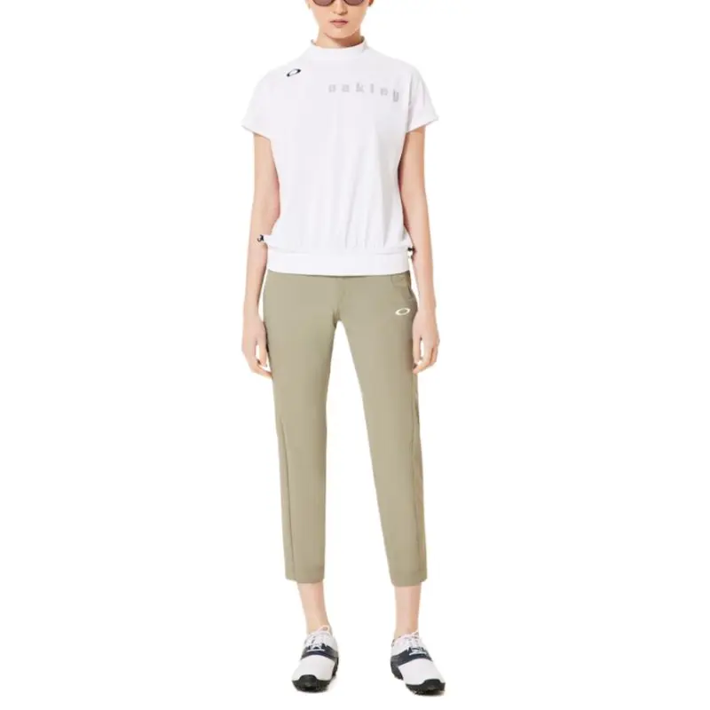 Oakley Elevate Squeeze Hem Mock Shirt Women's White-3