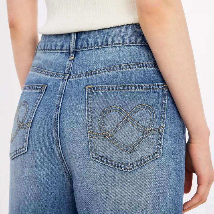 LEDIN Jeans Women's Denim Blue-4