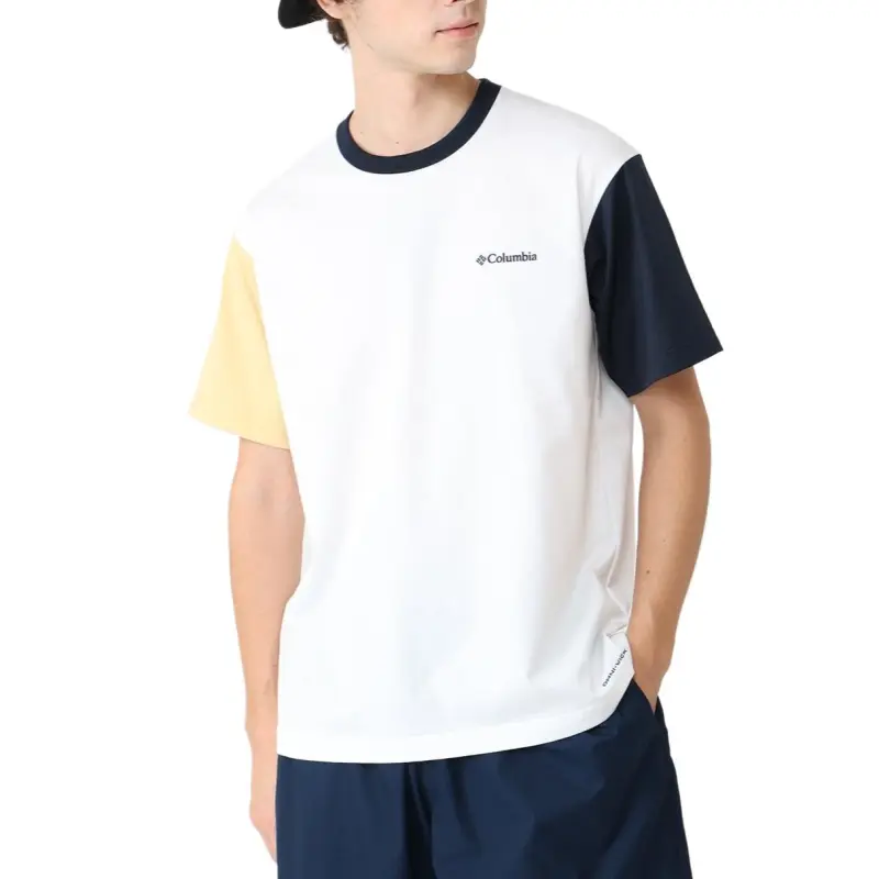 Columbia T Shirt Men's Sea Salt Multicolor-2