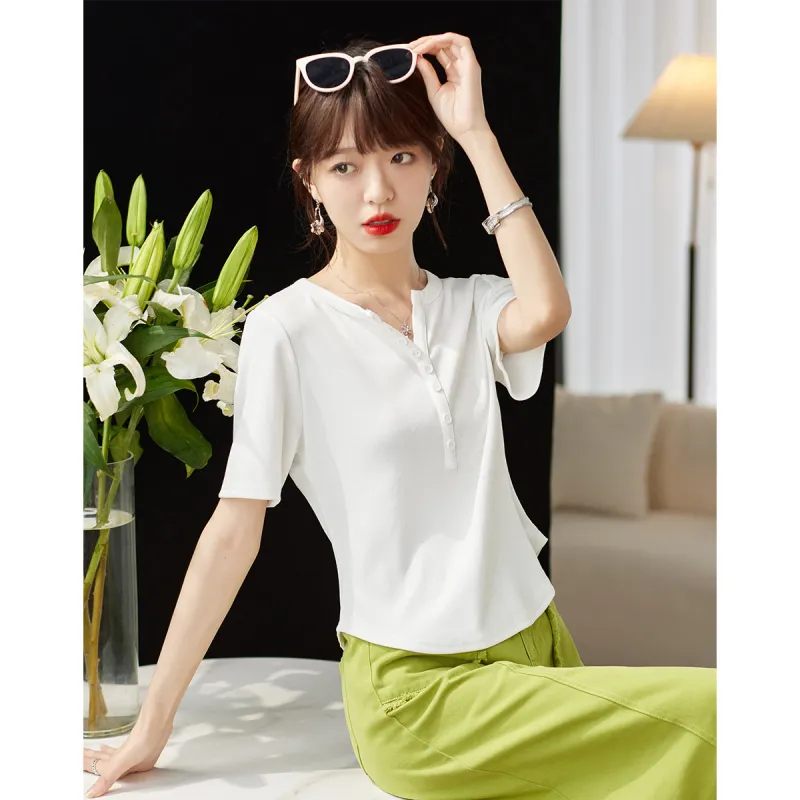 Love Elaine T Shirt Women's White-1
