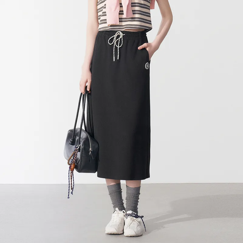 LEDIN Casual Long Skirt Women's Raven-2