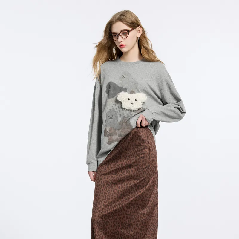 3COLOUR T Shirt Women's Stone Gray-5