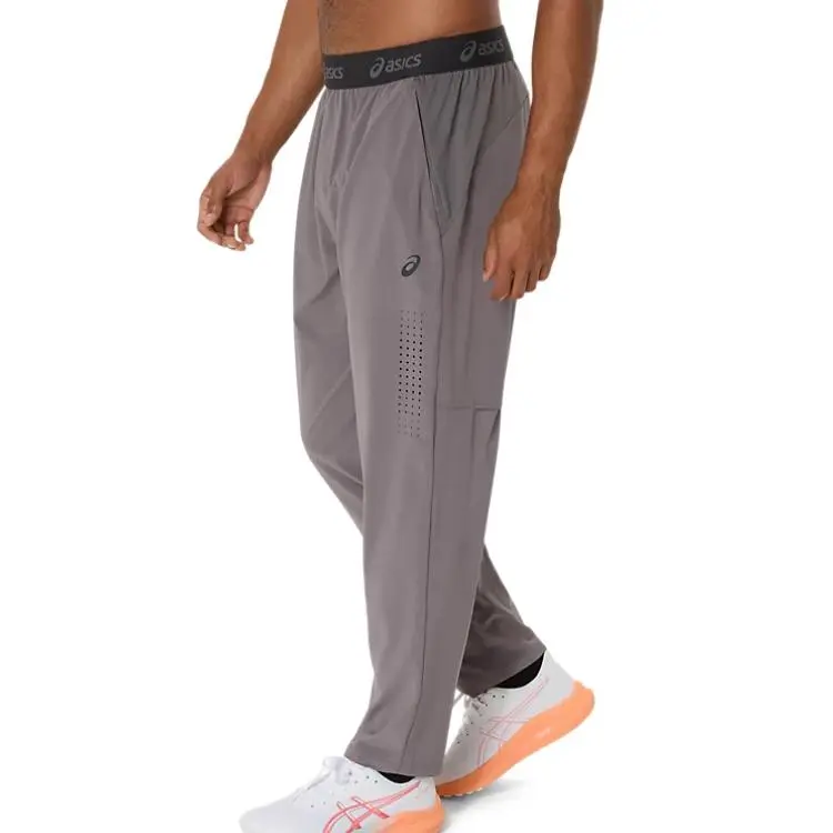 Asics Knitted Sweatpants Men's Gray-2