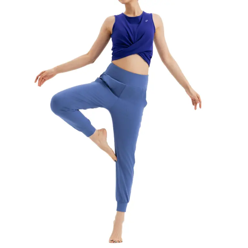 DECATHLON Sports Pants Women's Gray Slate Blue-6