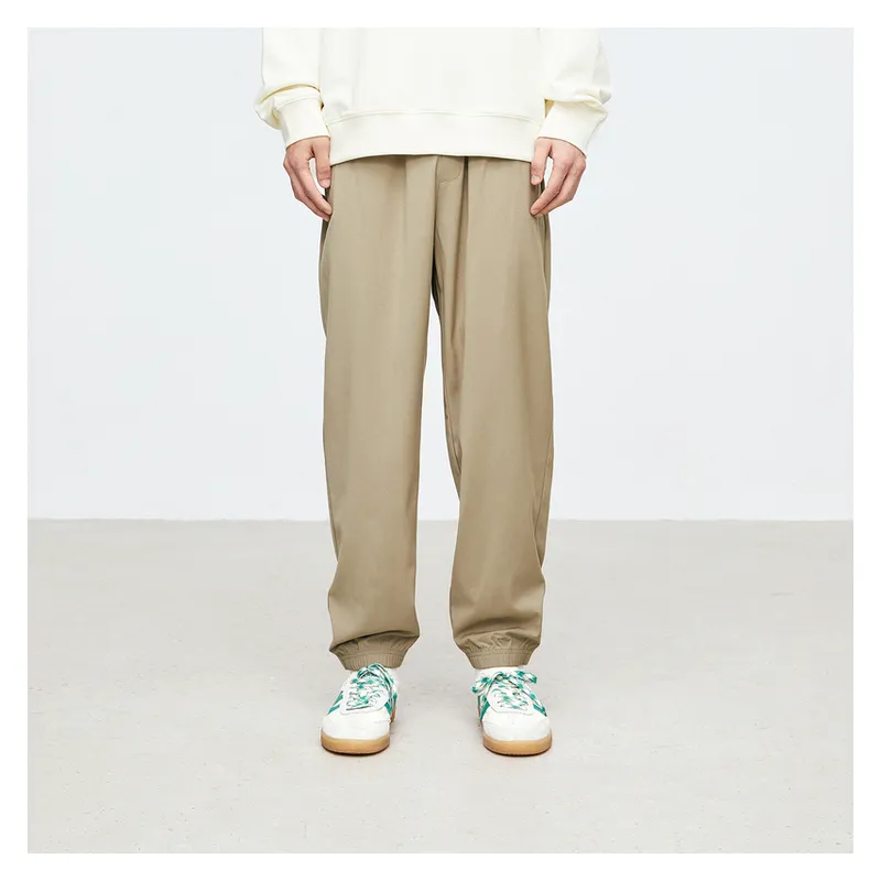 PEACEBIRD MEN Casual Pants Unisex Khaki-2